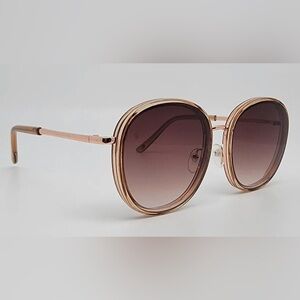 Tommy Hilfiger May WM OL502 0063262011 Rose Gold Brown‎ Gradient Lens Sunglasses
